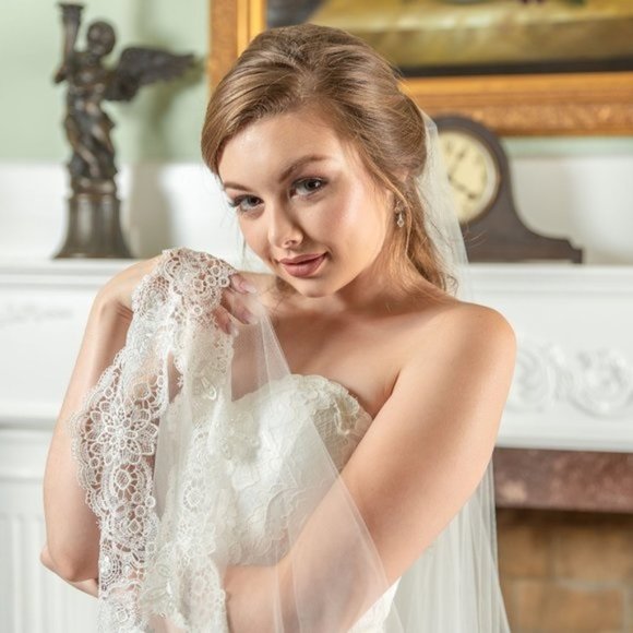 Cathedral Length Veil with Gorgeous Lace Trim